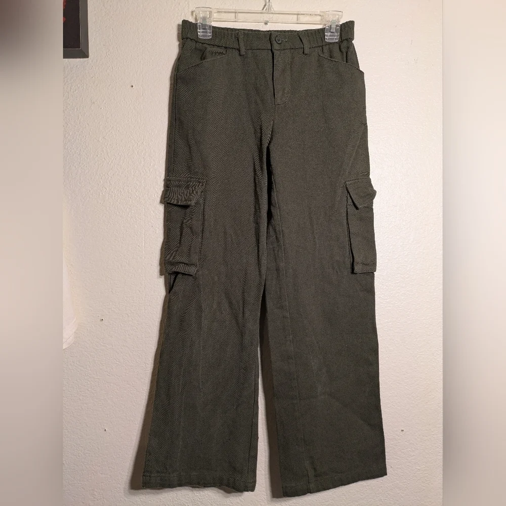 Shein Men's Green Cargo Jeans Dize Size 2 Pre-owned - Picture 2 of 6